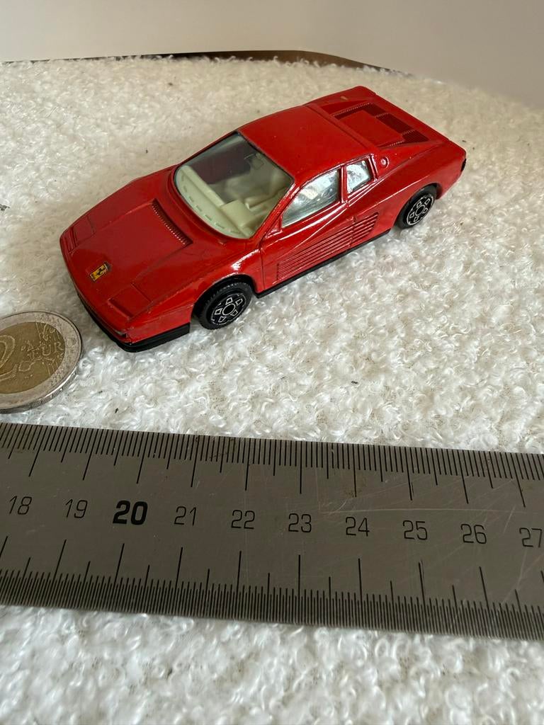 Vintage Bburago Ferrari Testarossa Modelauto - Jaren '80/'90, Ophalen of Verzenden, Zo goed als nieuw, Auto, Overige merken