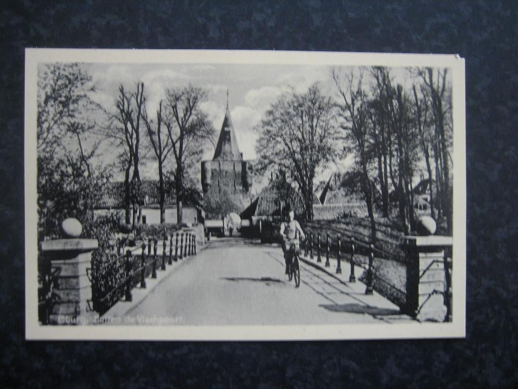 ELBURG Buiten de Vischpoort, Verzamelen, Ansichtkaarten | Nederland, Ophalen of Verzenden, 1920 tot 1940, Gelderland