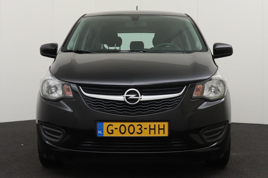 Opel KARL 1.0 120 Jaar Edition Airco Bluetooth Cruise, Auto's, Opel, 839 kg, Stof, Gebruikt, Zwart