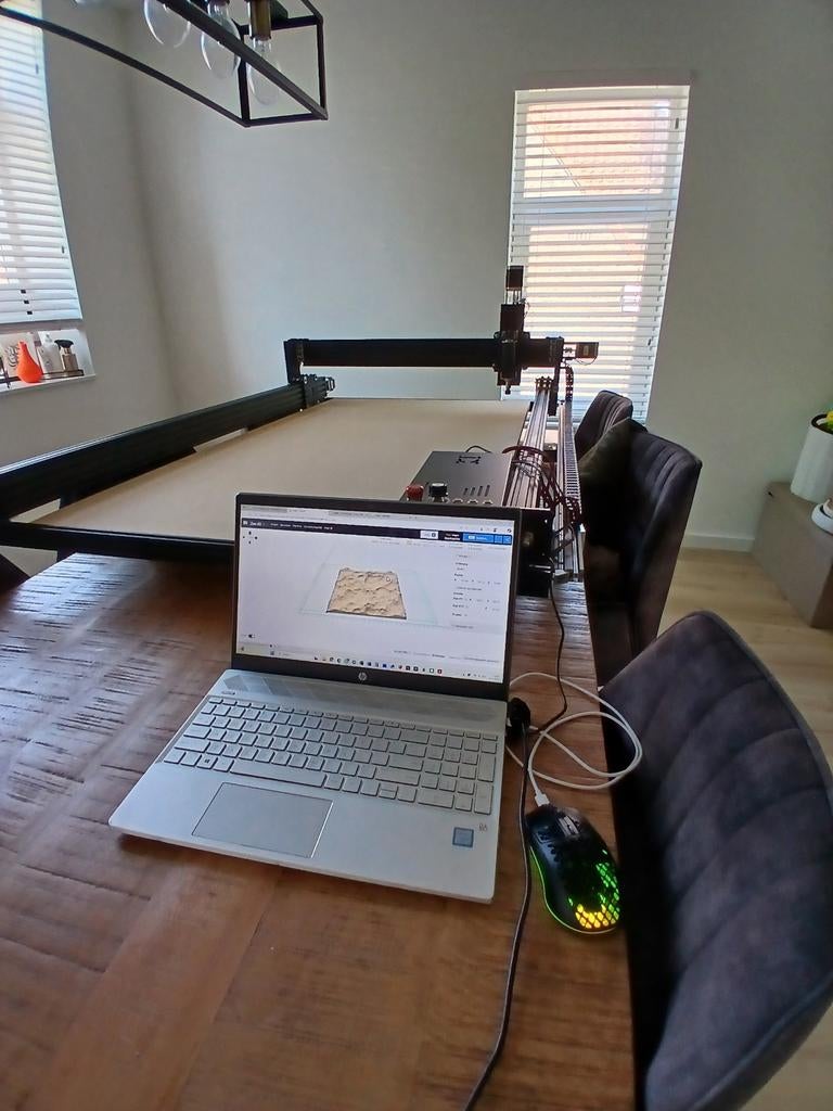 Cnc freesmachine 1500x1000mm plug en play, Ophalen of Verzenden, Zo goed als nieuw, Bovenfrees