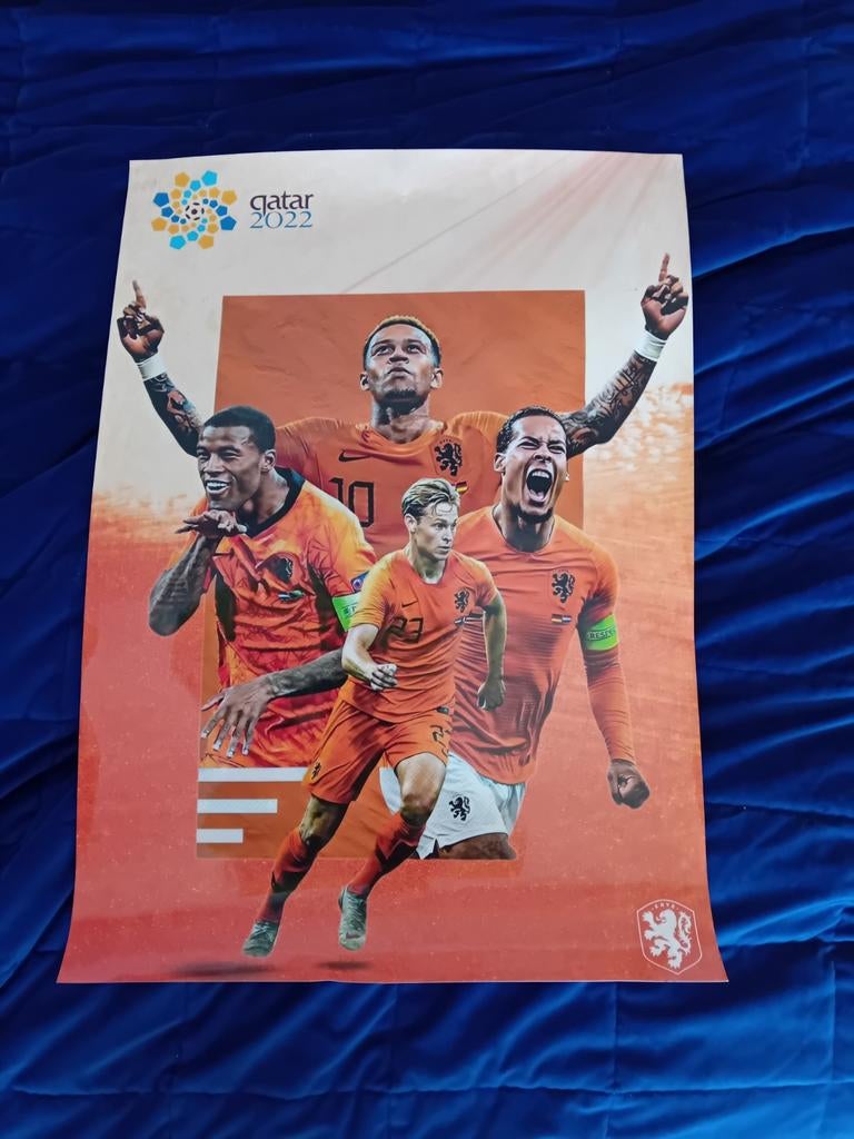 Poster Nederlands elftal Qatar 2022, Verzamelen, Posters, Ophalen, A1 t/m A3