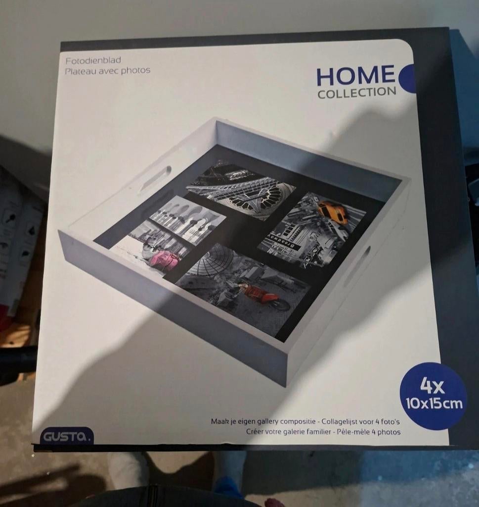 Foto dienblad, Ophalen of Verzenden, Nieuw, Rechthoekig, Hout