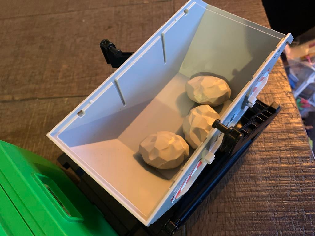 Playmobil container vrachtwagen (1ketting mist), Ophalen, Gebruikt, Los playmobil