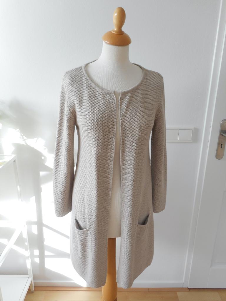Vest met merinowol van Sibin Linnebjerg, maat S, Beige, Ophalen of Verzenden, Zo goed als nieuw, Maat 36 (S)