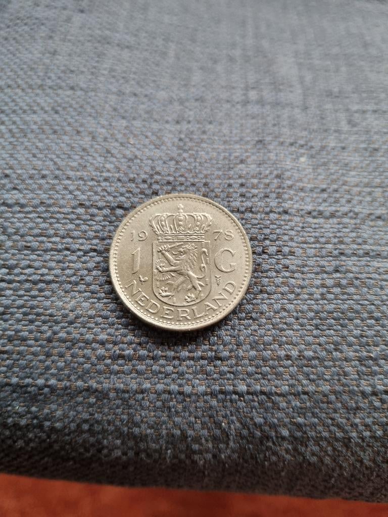 Nederland: een zeer mooie nikkelen 1 gulden munt uit 1978., Postzegels en Munten, Munten | Nederland, Ophalen of Verzenden, Koningin Juliana