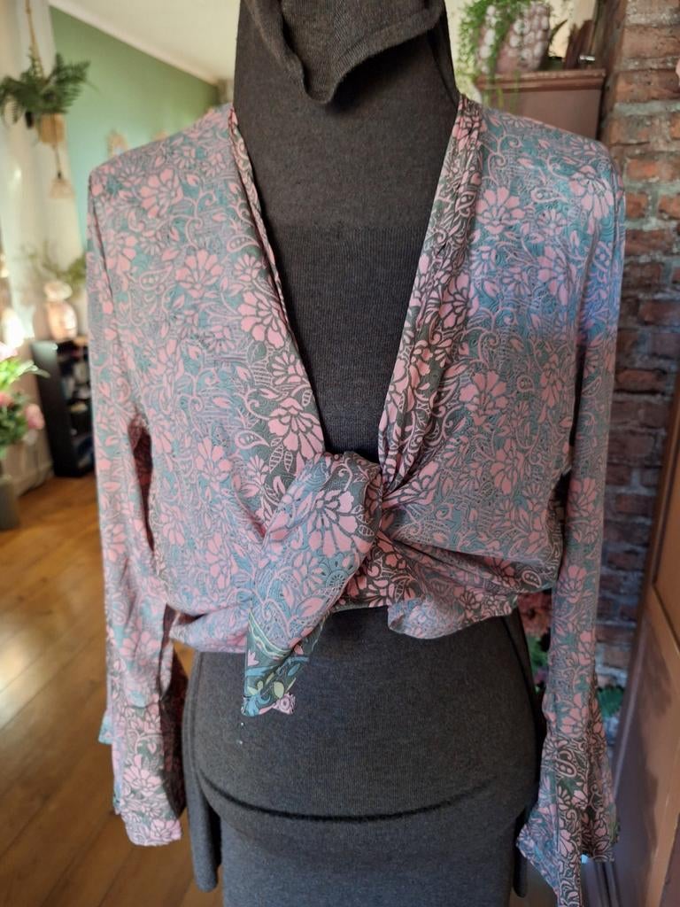 Bolero blouse ibiza boho style maat s m l boho, Kleding | Dames, Ophalen of Verzenden, Zo goed als nieuw, Maat 38/40 (M)