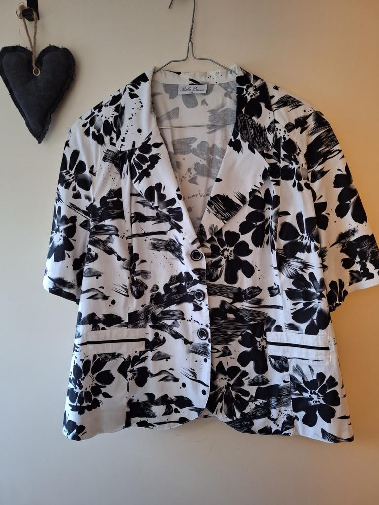 Bella Donna - blousejasje - maat 50, Bella Donna, Zwart, Ophalen of Verzenden, Zo goed als nieuw