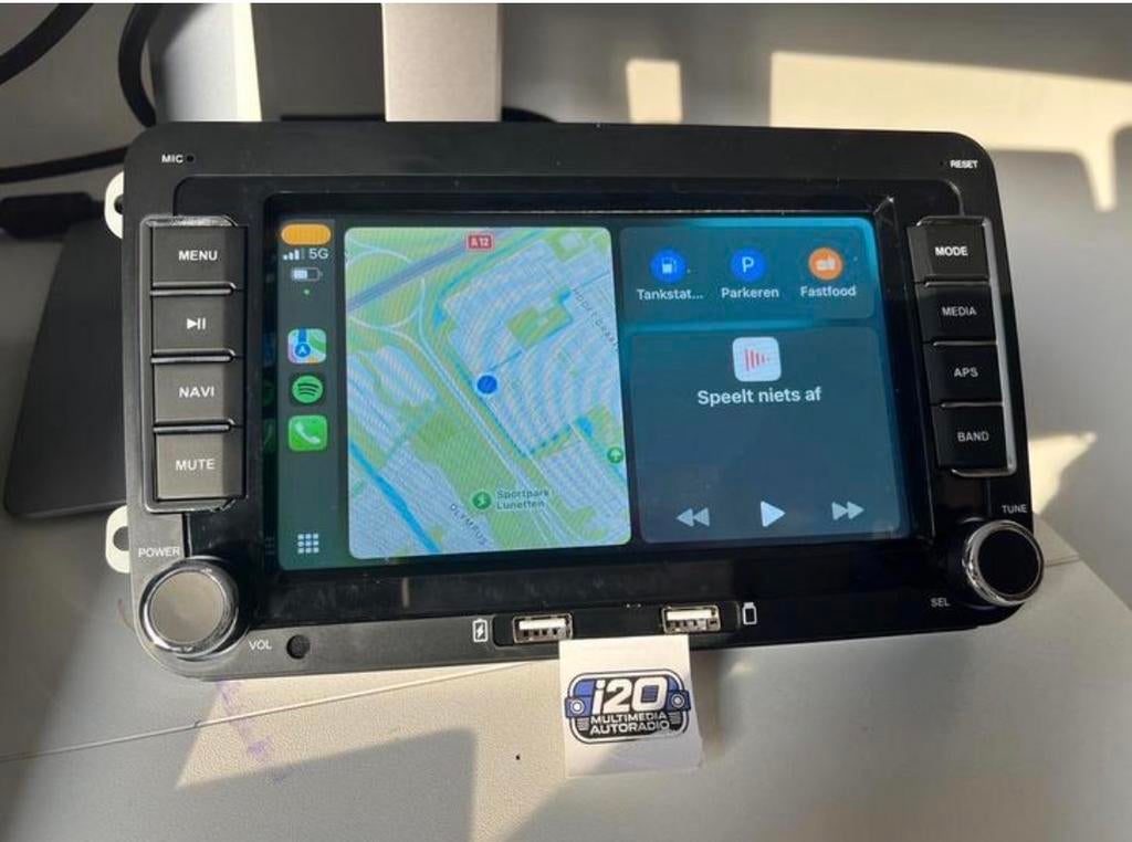Nieuwe Autoradio Apple CarPlay / Android Auto VW Golf / Polo, Auto diversen, Autoradio's, Nieuw, Ophalen of Verzenden