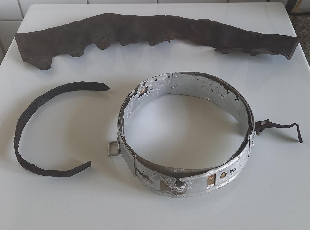 Stahlhelm binnenwerk 2e WO bodemvondst, Verzamelen, Militaria | Tweede Wereldoorlog, Ophalen of Verzenden, Duitsland, Hulzen of Bodemvondsten