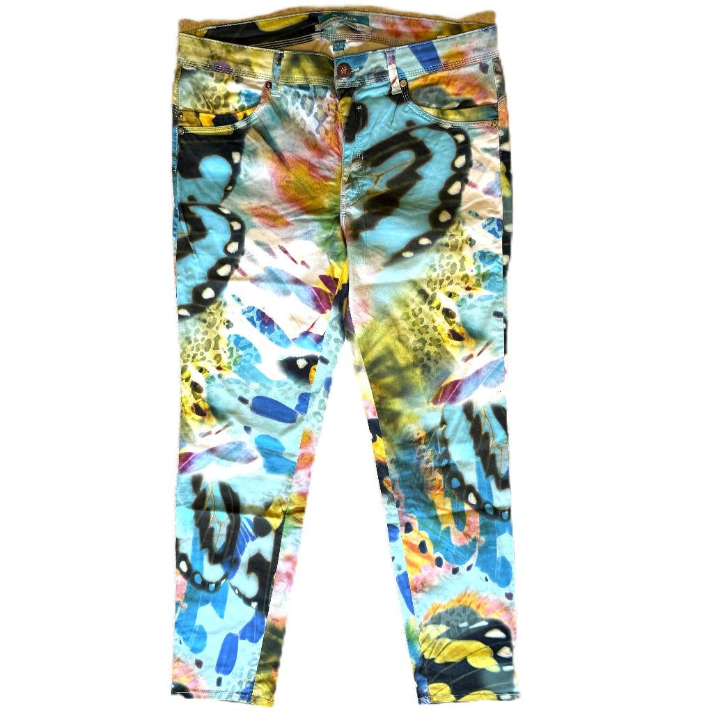 Nickjean kleurige zomerbroek stretch Mt 44, Verzenden, Maat 42/44 (L), Zo goed als nieuw, Lang