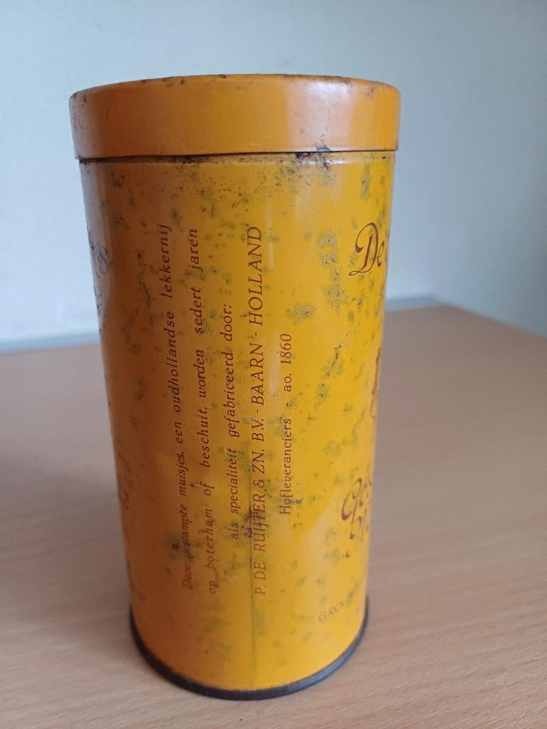 Vintage De Ruijters Gestampte muisjes blik., Verzamelen, Ophalen of Verzenden, Gebruikt, Overige, Overige merken