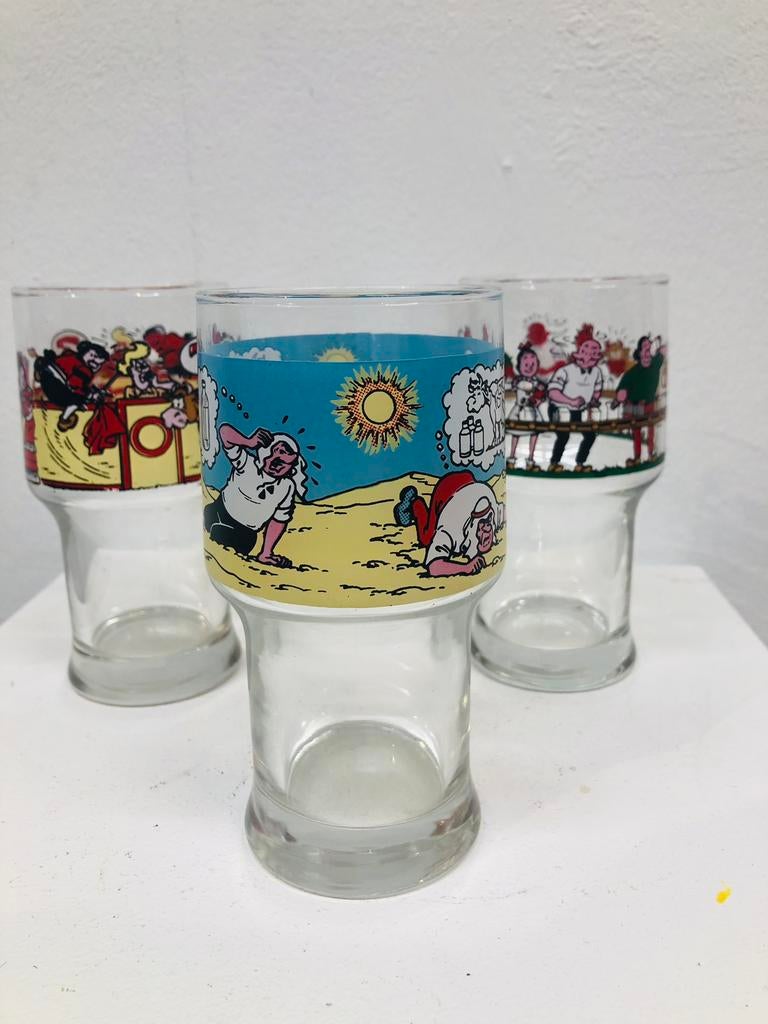 Suske en Wiske limonade glazen, Ophalen of Verzenden, Nieuw, Frisdrankglas