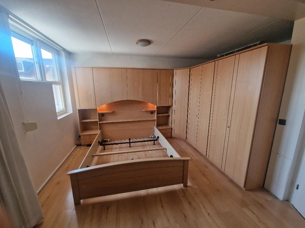 2 Persoons bed met ombouw, Ophalen, Gebruikt, Overige kleuren, Tweepersoons