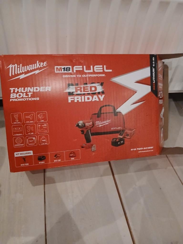 ️Milwaukee️ m18 ⚠️hydraulische️⚠️slagmoer️schroevendraaier, Ophalen of Verzenden, Gevuld, Nieuw