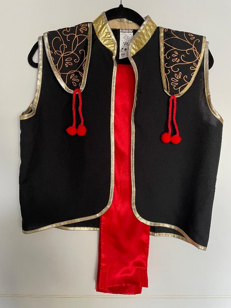 Carnavalskleding Spaanse Torero Gillet Maat M-L, Maat 52/54 (L), Carnaval, Ophalen of Verzenden, Zo goed als nieuw