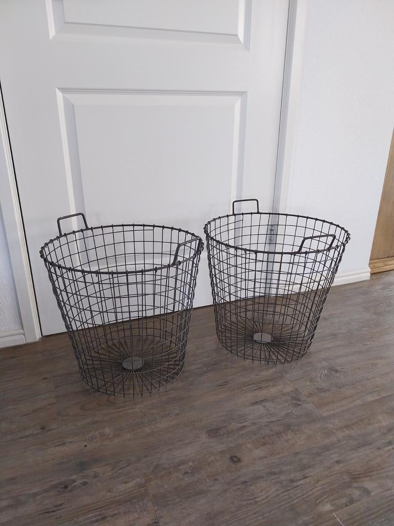 2 draadmanden, Ophalen, Rond, Overige materialen