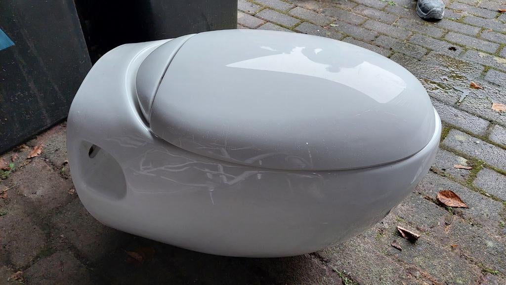 Hangend toilet nieuw, Ophalen