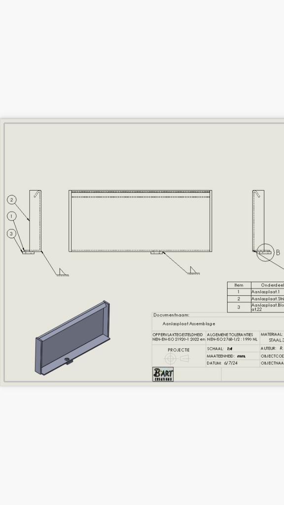 Aanlasplaat knikmops 90/100, Ophalen of Verzenden, Zo goed als nieuw