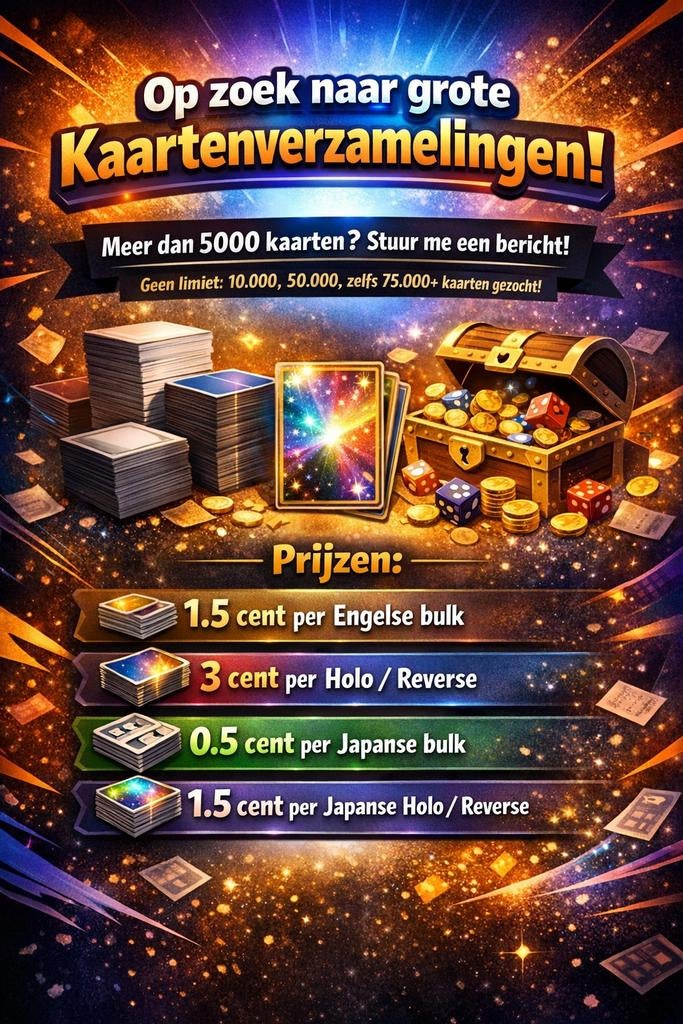 Grote bulk verzamelingen gezocht Pokemon, Ophalen of Verzenden