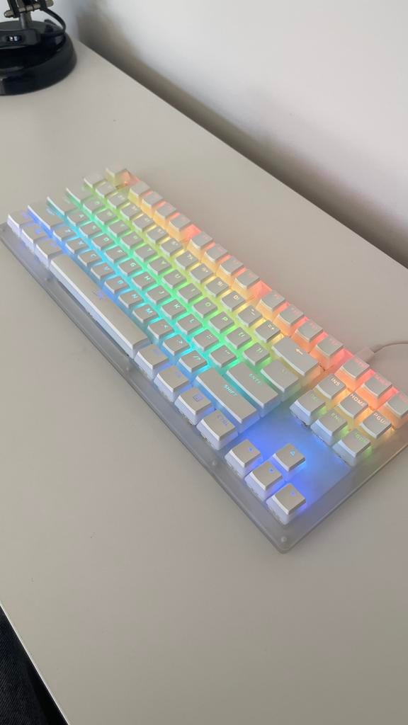 Womier HSK87 Keyboard + Pudding Keycaps, Gaming toetsenbord, Ophalen of Verzenden, Zo goed als nieuw, Qwerty