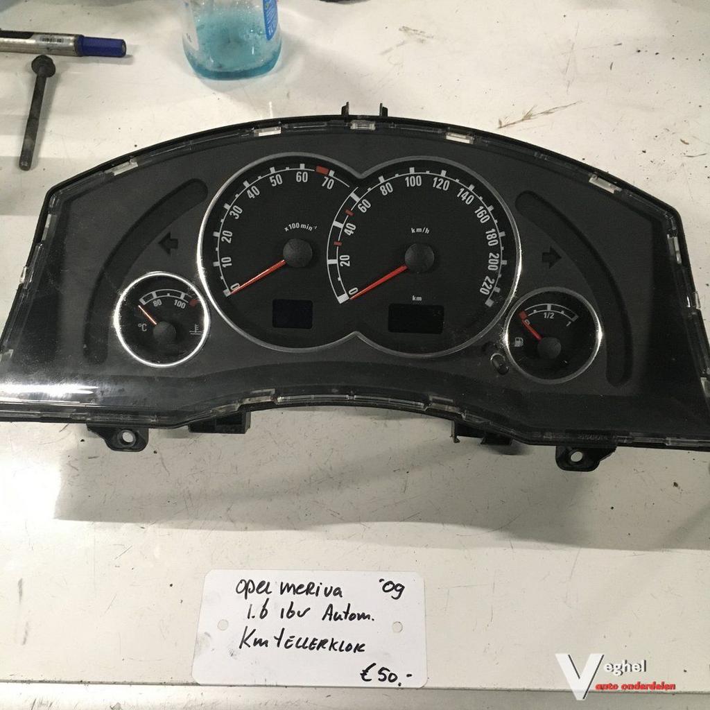 Opel Meriva 1.6 16v automaat Km Tellerklok