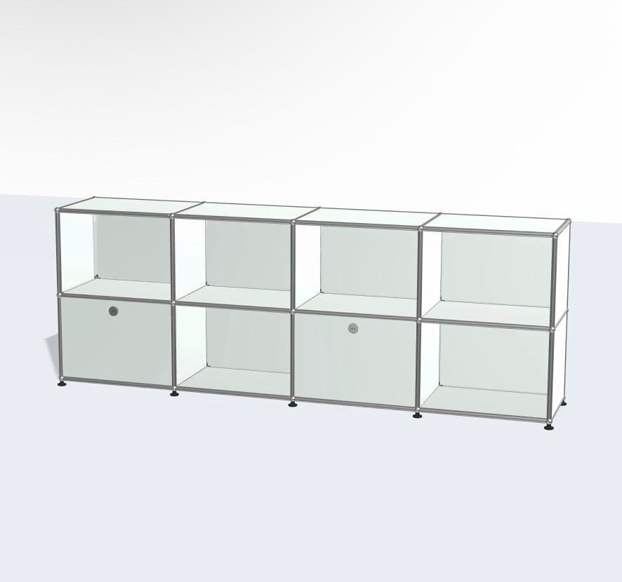 USM Haller Sideboard 4x2 in matt silver, Ophalen, Gebruikt