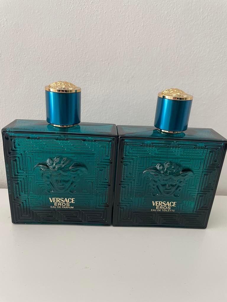 2x Versace Eros Eau de Parfum 95/100 ml, Ophalen of Verzenden, Gebruikt