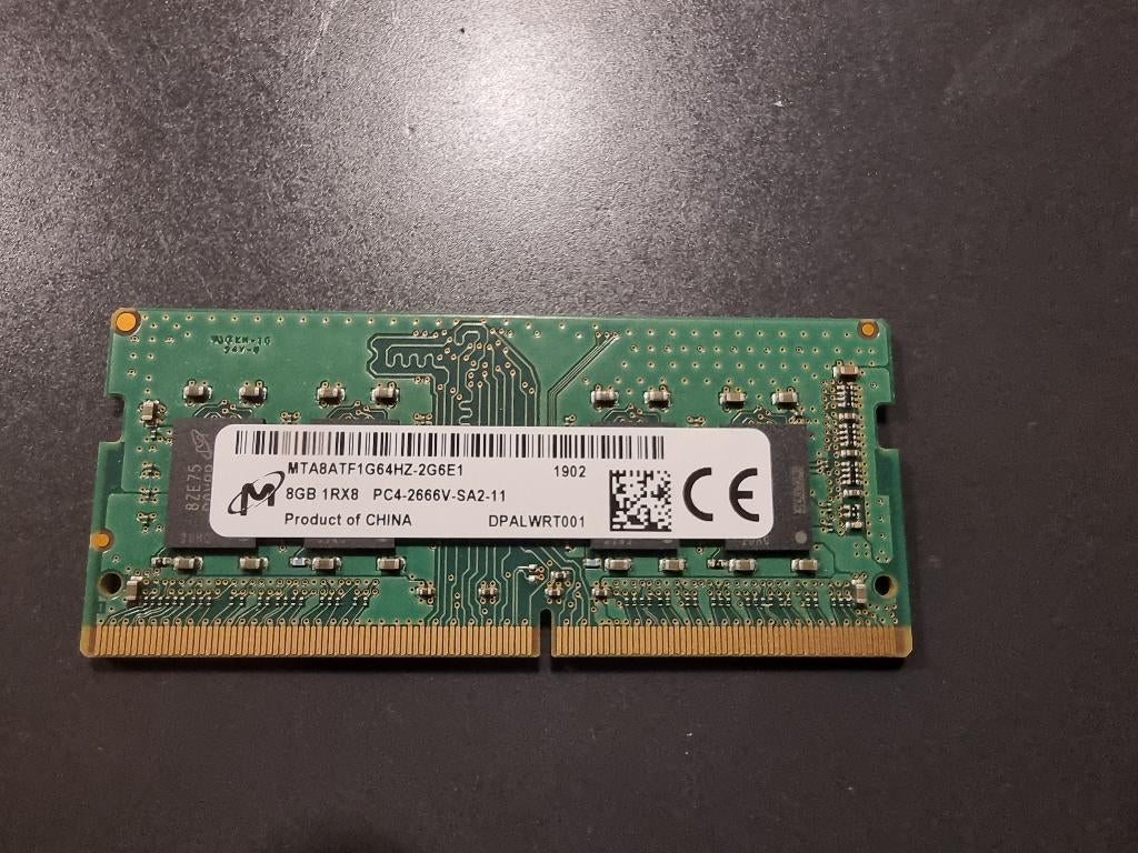 Micron - 8GB 1Rx8 PC4-2666V, Gebruikt, Verzenden, DDR4, 8 GB