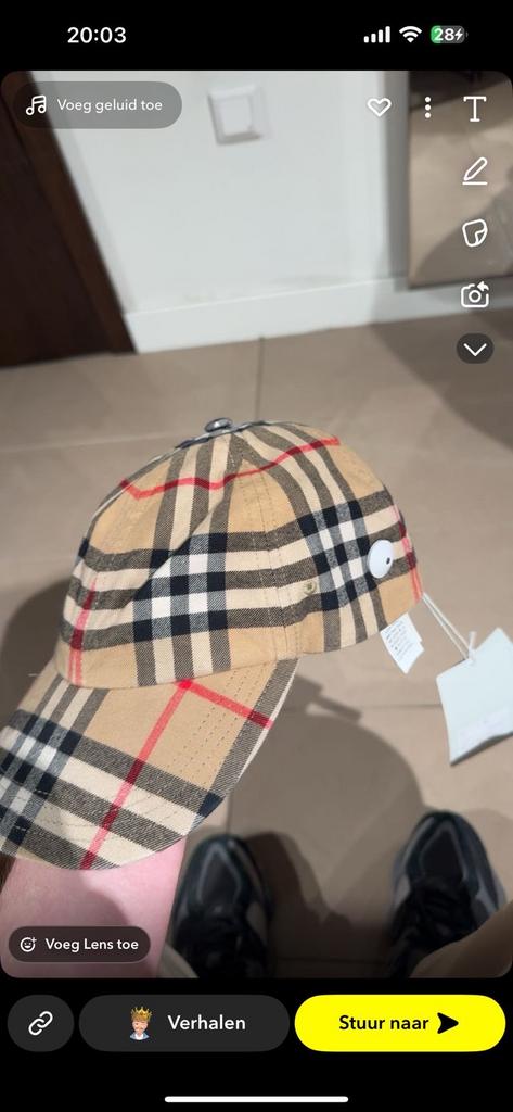 Originele  Burberry pet, Kleding | Heren, Hoeden en Petten, Ophalen of Verzenden, Zo goed als nieuw