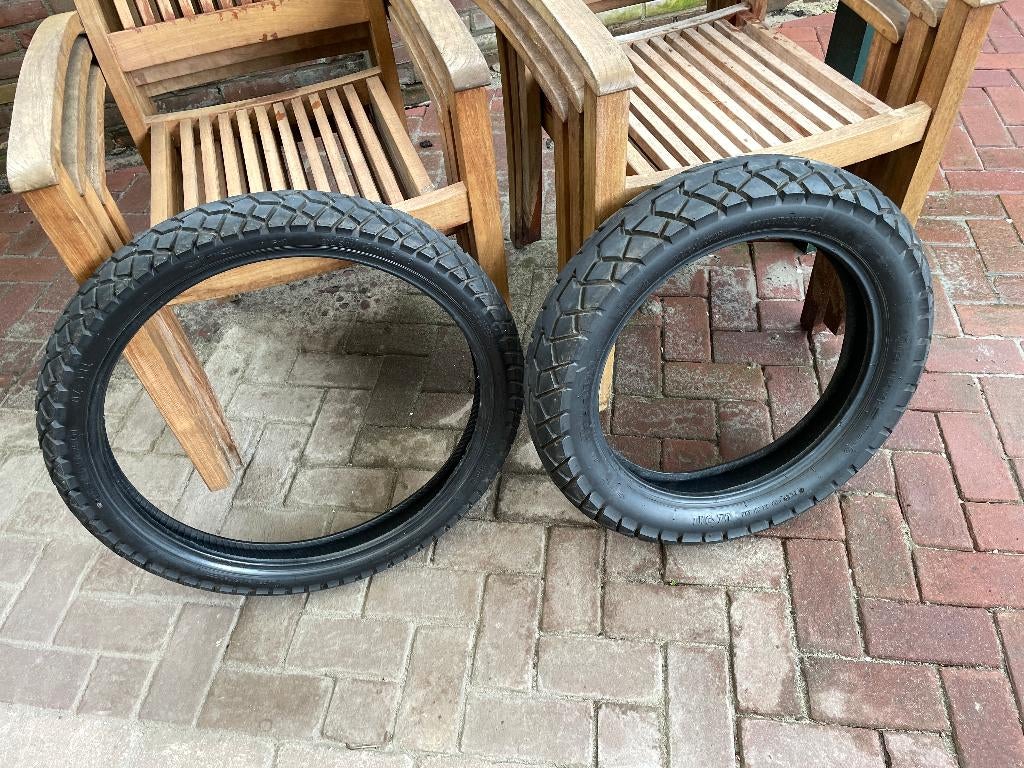 Set banden Transalp XL600V TKC70, Motoren, Onderdelen | Merk-onafhankelijk, Gebruikt, Ophalen of Verzenden