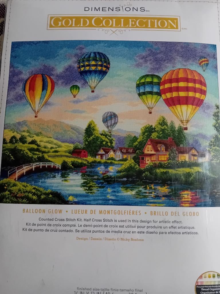 Borduurpakket Balloon Glow van Dimensions Gold, Ophalen of Verzenden, Nieuw, Borduurpakket