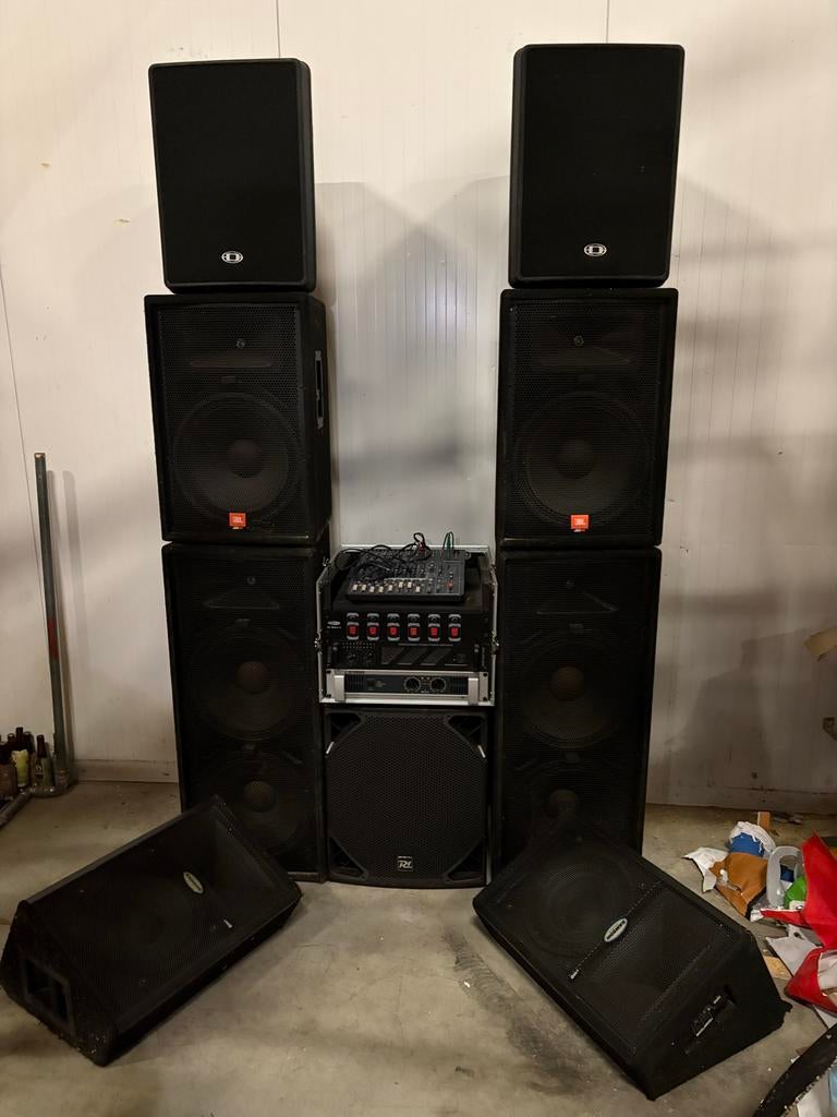 JBL, Dynacord, Samson, Power Dynamics geluidsset, Audio, Tv en Foto, Luidsprekers, Ophalen, Gebruikt, JBL, Complete surroundset