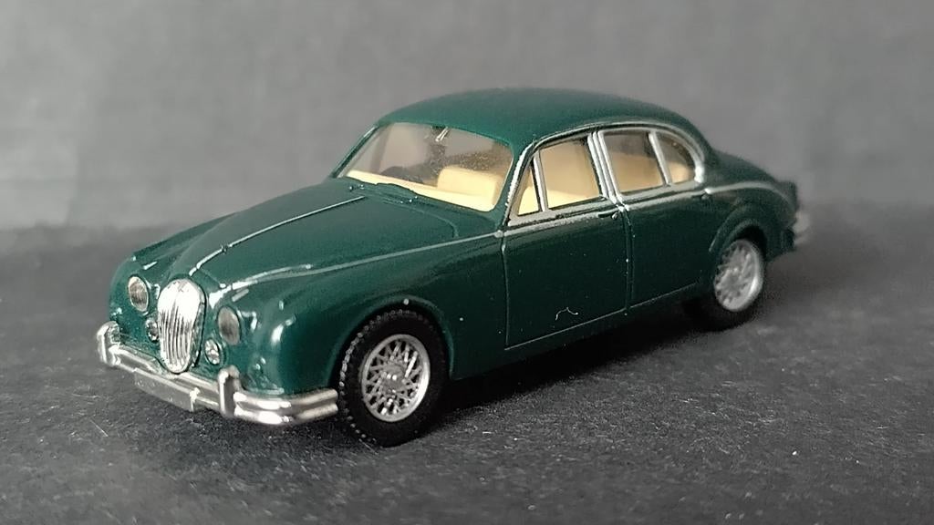 Jaguar Mk 2 British Racing Green 1:87 H0 Wiking Pol, Auto, Wiking, Zo goed als nieuw, Wiking@wiking.de