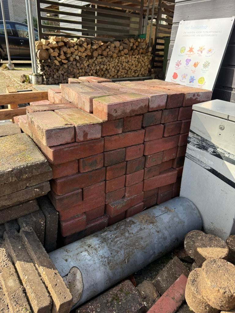 Rode klinker, Doe-het-zelf en Verbouw, Metselstenen, Ophalen, Gebruikt, Beton