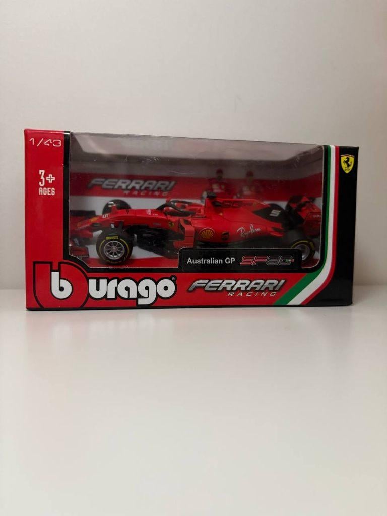 Bburago 1:43 2019 Ferrari F1 SF90 #5 Sebastian Vettel Car, Hobby en Vrije tijd, Modelauto's | 1:43, Ophalen of Verzenden, Nieuw