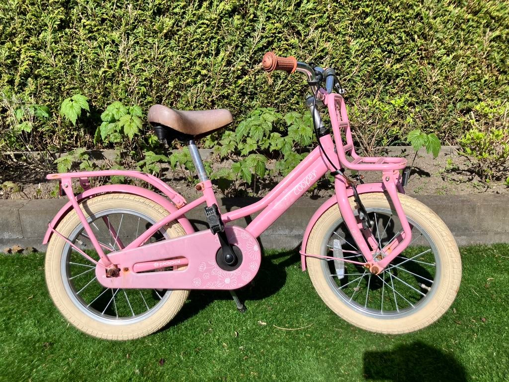 Meisjesfiets 16 inch, Fietsen en Brommers, Fietsen | Kinderfietsjes, Ophalen, Zo goed als nieuw, 16 tot 20 inch