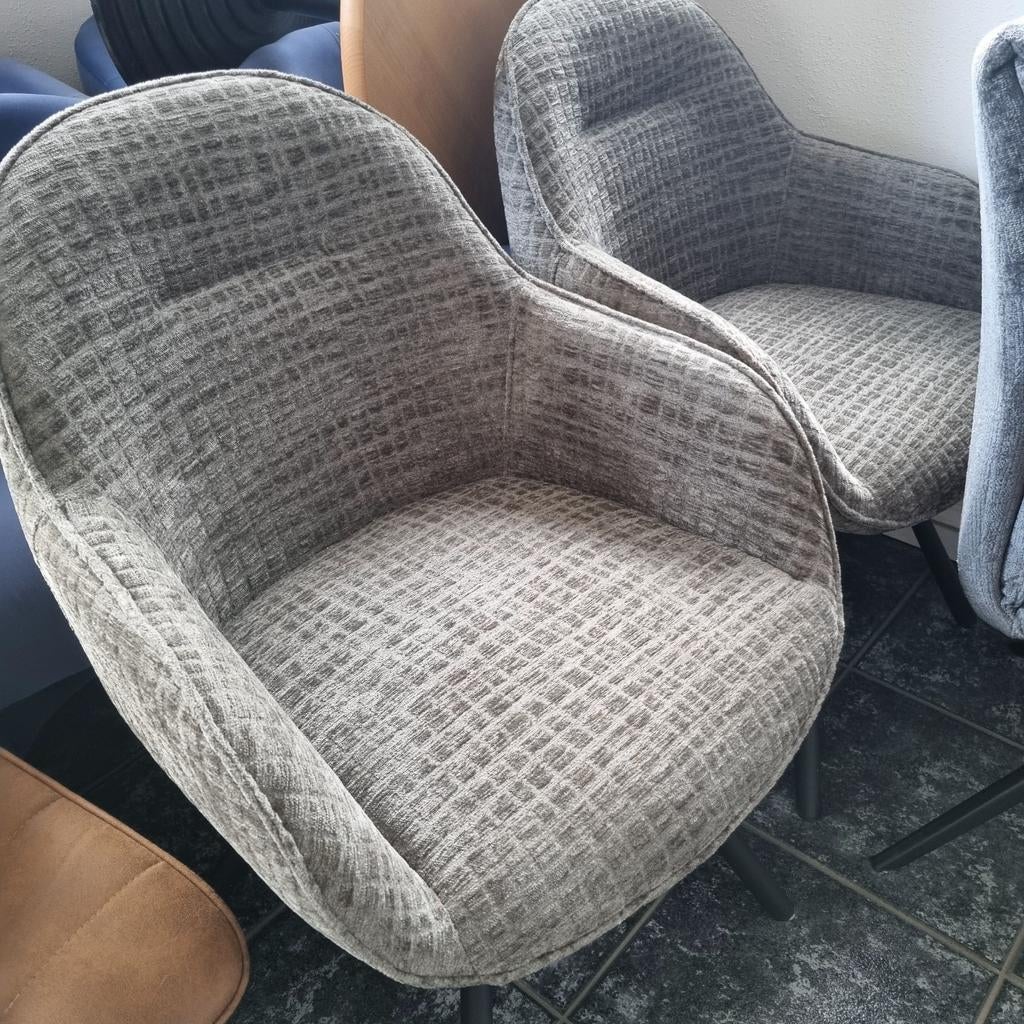 Clint eetkamerstoelen stof wave, Ophalen, Twee, Nieuw, Modern