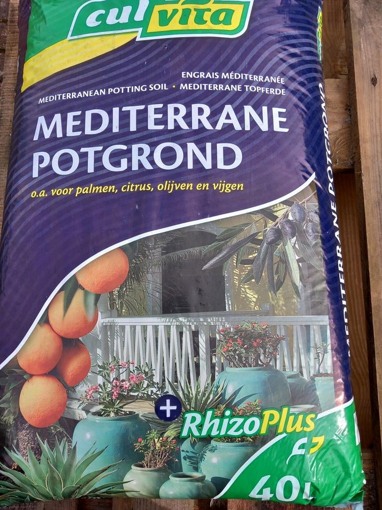 Mediterrane Potgrond zakken 40 liter, Ophalen, Potgrond
