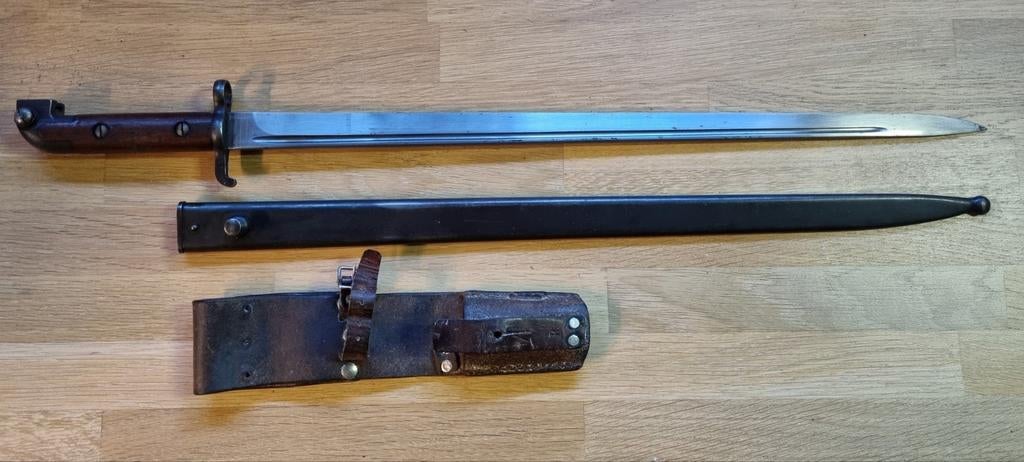 Zweedse M1915 bajonet, Ophalen of Verzenden, Landmacht, Overige gebieden, Mes of Dolk