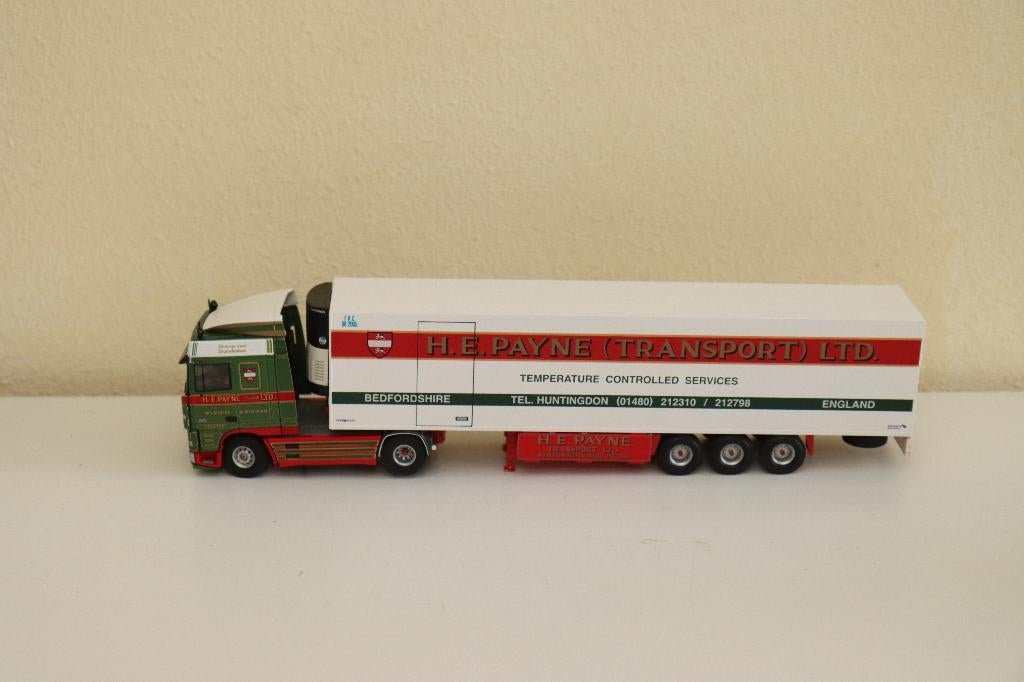 Tekno HE Payne DAF 95XF spacecab met koeloplegger., Ophalen of Verzenden, Zo goed als nieuw, Bus of Vrachtwagen, Tekno
