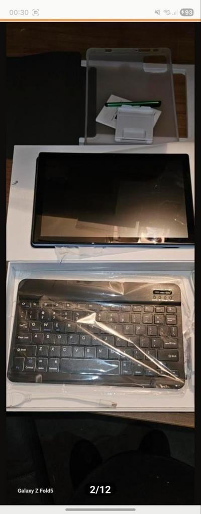 Nieuwe Android Tablet met Toetsenbord en Hoes, Computers en Software, Android Tablets, 10 inch, Usb-aansluiting, 32 GB, Nieuw