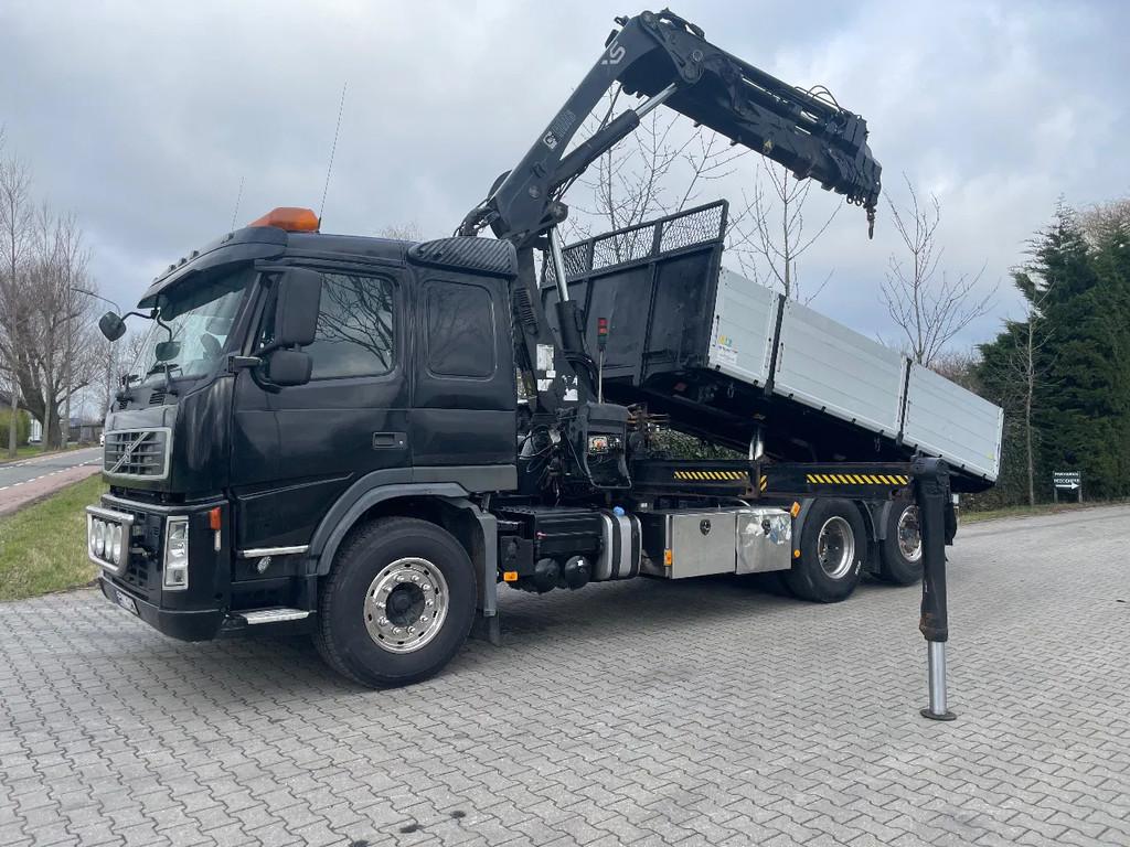 Volvo FM 440 With hiab 288 E6 extra hydrolic (bj 2007), Auto's, Vrachtwagens, Bedrijf, Volvo, Diesel, Euro 5, Automaat, Zwart