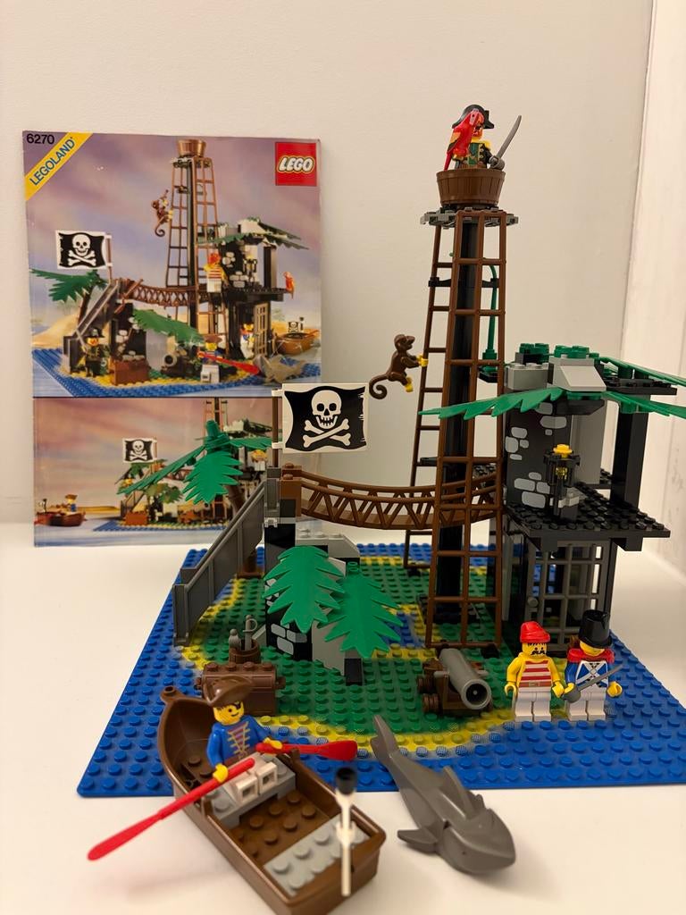 Lego 6270 Verborgen Eiland - Vintage & Compleet, Ophalen of Verzenden, Gebruikt, Complete set, Lego