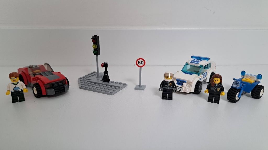 Lego City 3648 Politieachtervolging, Compleet, City, Lego, Ophalen of Verzenden