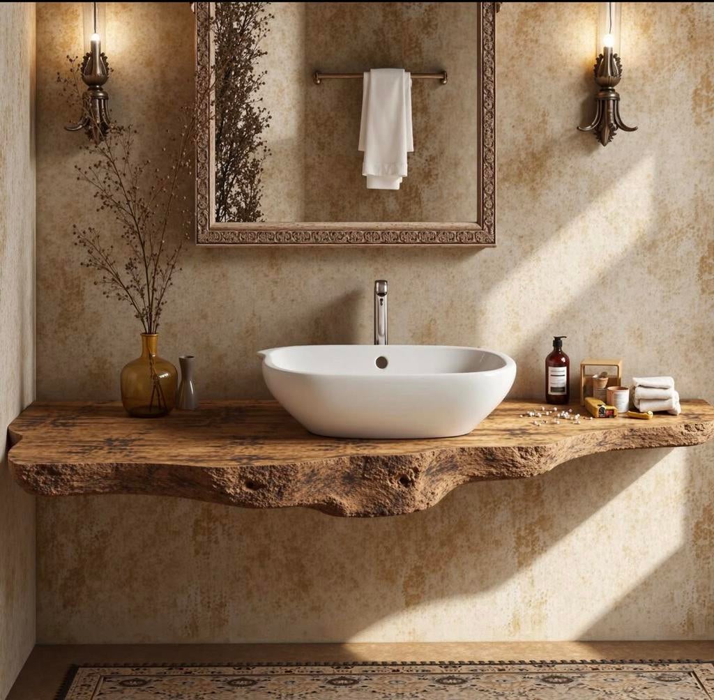 Stoere wastafelbladen voor waskommen en wandplanken enz, Ophalen, Nieuw