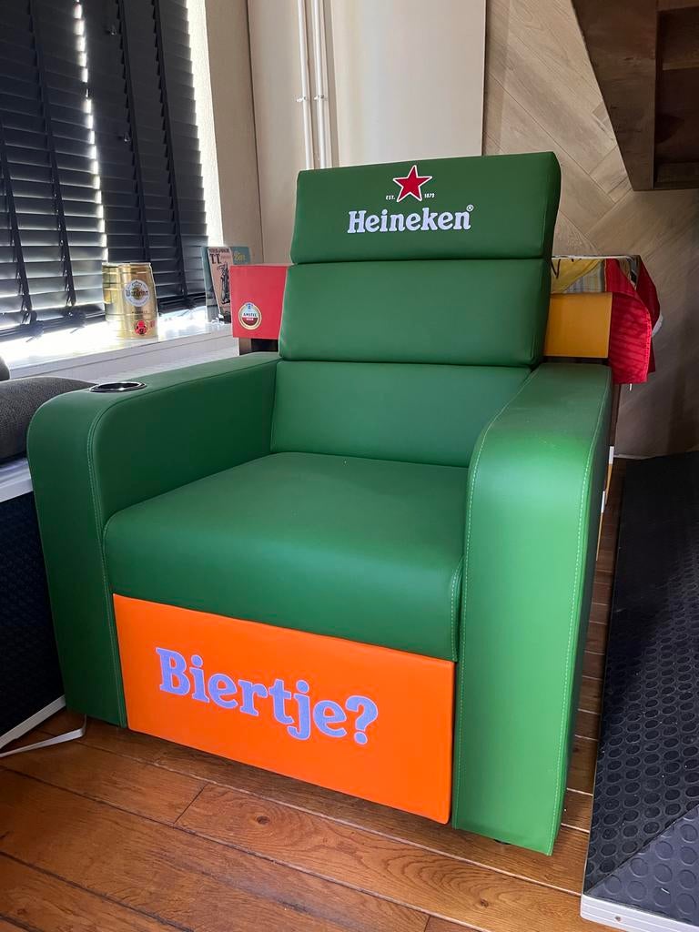Heineken stoel is helemaal nieuw, Kunststof, Gebruikt, Overige kleuren, Ophalen of Verzenden