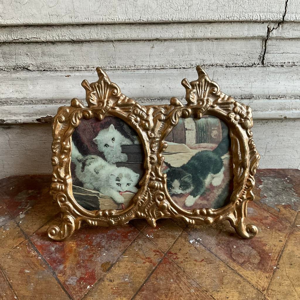 Sale lijstje in barok stijl met poesen *tres belle*, Antiek en Kunst, Antiek | Woonaccessoires, Verzenden