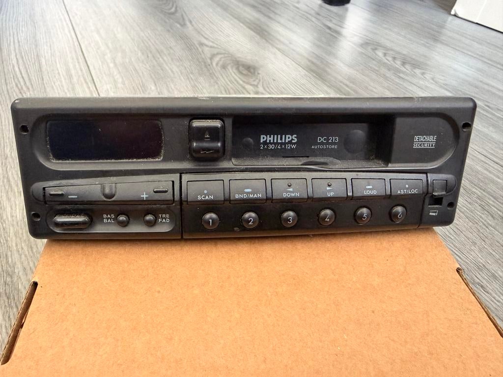 Vintage Philips DC 213 Autoradio - Klassieke Auto Radio, Ophalen, Gebruikt