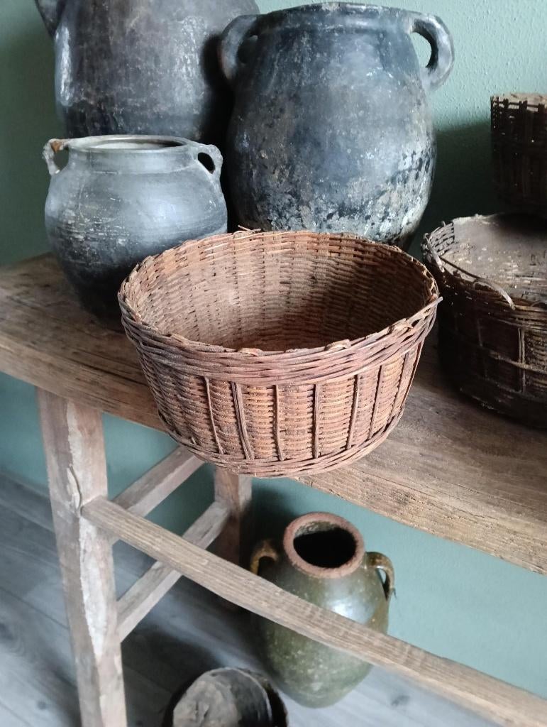 Leemmand Siermand doorsnede 22 cm, Huis en Inrichting, Mand, Rond, Ophalen of Verzenden, Zo goed als nieuw