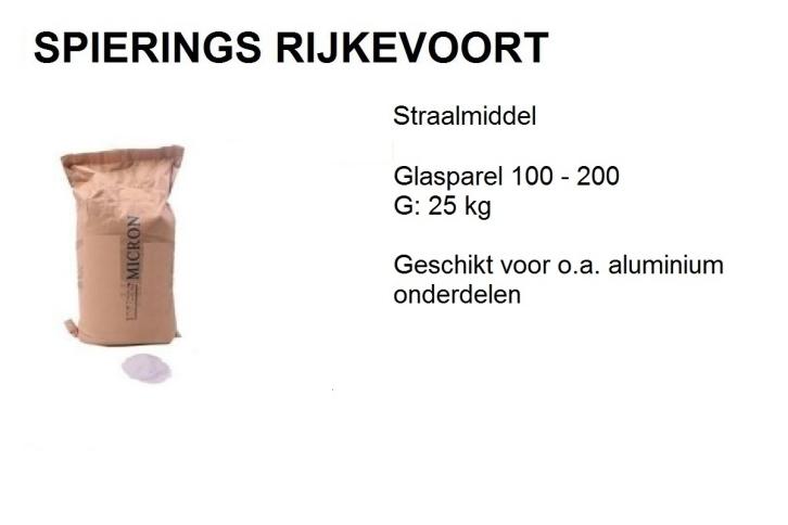 glasparel straalmiddel spierings rijkevoort, Niet ingevuld, Niet ingevuld, Nieuw, Ophalen of Verzenden